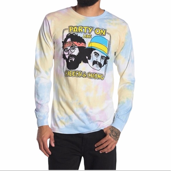 PHILCOS Other - Cheech & Chong Party on 100% Cotton Tie Dye Shirt